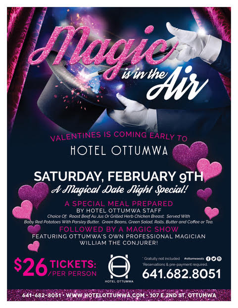 Magic Date Night the 9th Magic Date Night at the Hotel Ottumwa